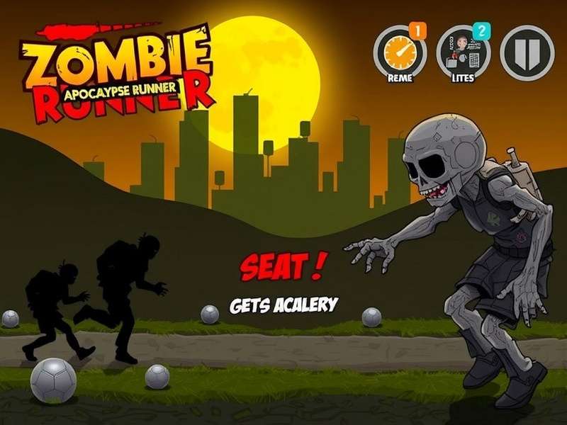 Zombie Apocalypse Runner Gameplay Screenshot